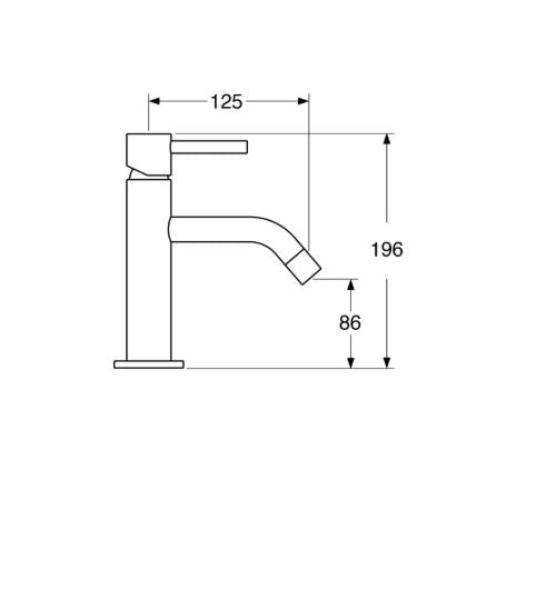 Micron - Monocomando lavabo senza scarico con varie rifiniture