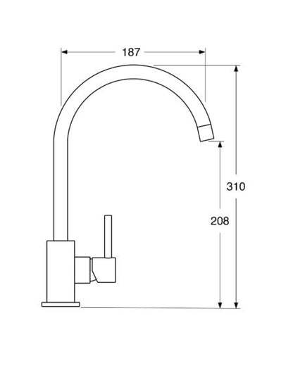 Micron - Monocomando lavello leva laterale