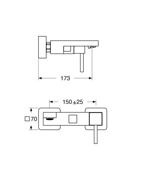 Quarzo - Monocomando vasca senza duplex
