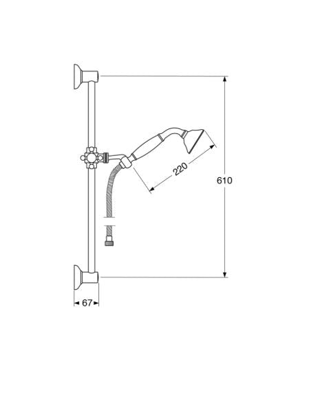 Shower & Wellness - Saliscendi Iris con varie rifiniture