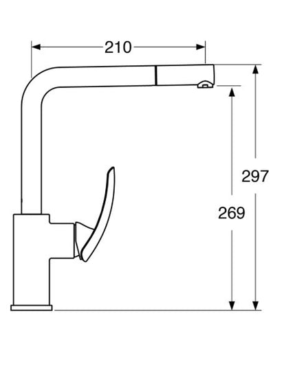 Smart - Monocomando lavello doccia estraibile "pull-out"