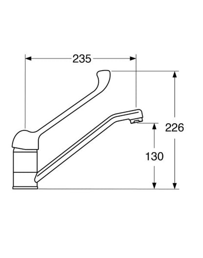 Trend - Monocomando lavello monoforo leva clinica