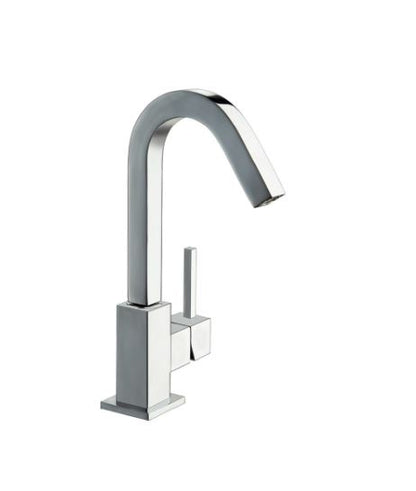 Quarzo - Monocomando lavabo leva laterale con scarico a pressione