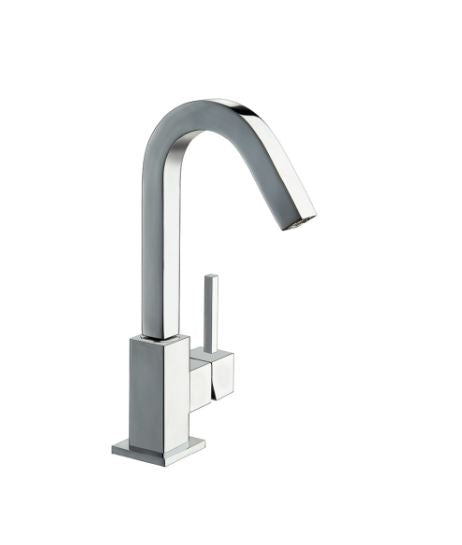 Quarzo - Monocomando lavabo leva laterale con scarico a pressione