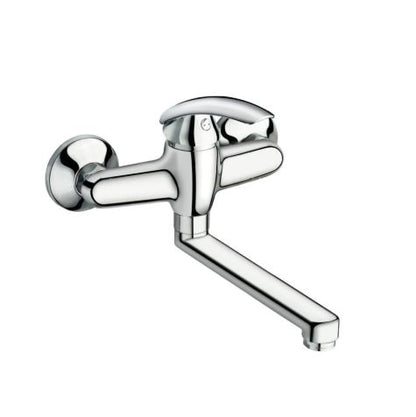 Smart - Monocomando lavello a muro con canna piatta da 17cm