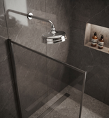 Shower & Wellness - Soffione vecchio stile in ottone da Ø200 mm con varie rifiniture