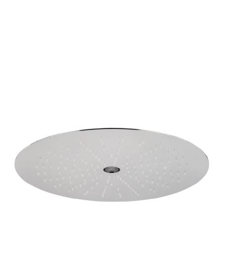 Shower & Wellness - Soffione a soffitto ispezionabile Skyplanet laminar tondo di diametro Ø440, pioggia, getto laminare, sistema di montaggio con molle
