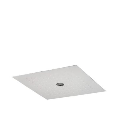 Shower & Wellness - Soffione a soffitto ispezionabile Skyplanet laminar quadro 340x340, pioggia, getto laminare, sistema di montaggio con molle