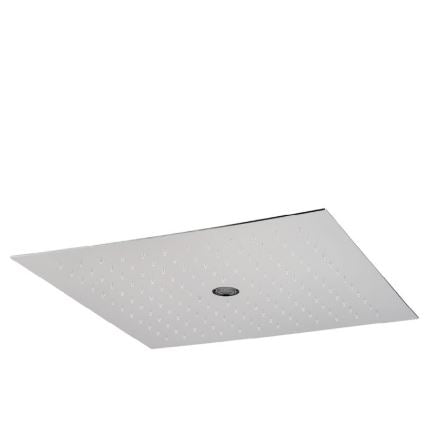 Shower & Wellness - Soffione a soffitto ispezionabile Skyplanet laminar quadro 440x440, pioggia, getto laminare, sistema di montaggio con molle