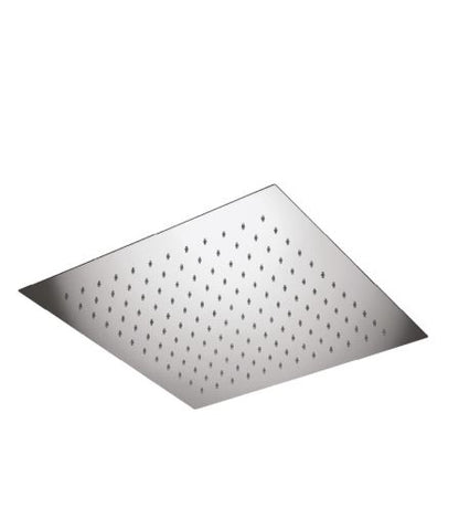 Shower & Wellness - Soffione a soffitto ispezionabile Skyplanet quadro 440x440, sistema di montaggio con molle aisi 316