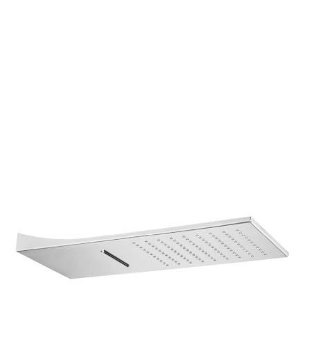 Shower & Wellness - Soffione One Evò a parete pioggia e cascata 500x200