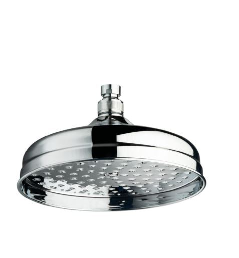 Shower & Wellness - Soffione vecchio stile in ottone da Ø200 mm con varie rifiniture