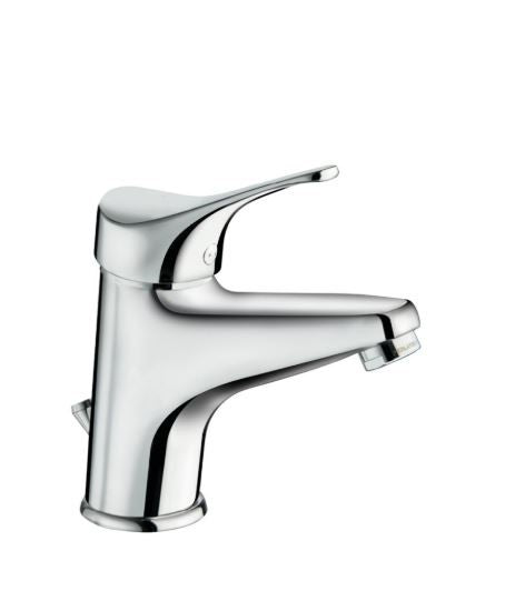 Trend - Monocomando lavabo alto con scarico e base cromata