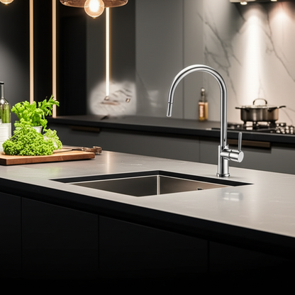 Amalia – Monocomando lavello doccia estraibile “pull down” con varie rifiniture