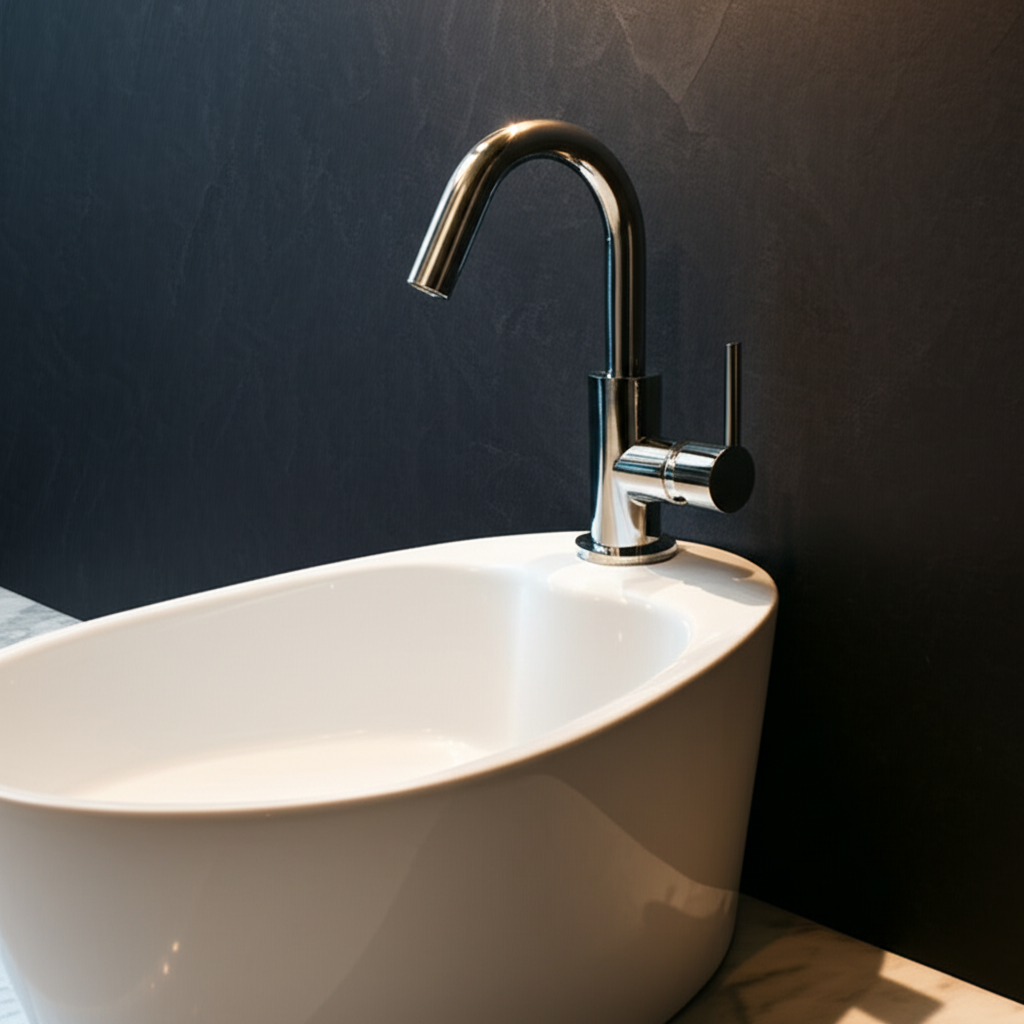 Amalia – Monocomando bidet leva laterale con scarico a pressione e varie rifiniture