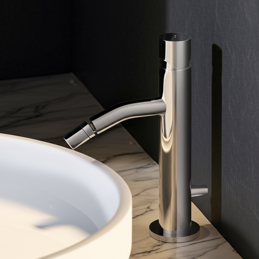 Amalia – Monocomando bidet con scarico e varie rifiniture