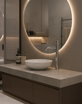 Amalia – Monocomando lavabo prolungato con scarico a pressione e varie rifiniture