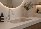 Amalia – Monocomando lavabo leva laterale con scarico a pressione e varie rifiniture